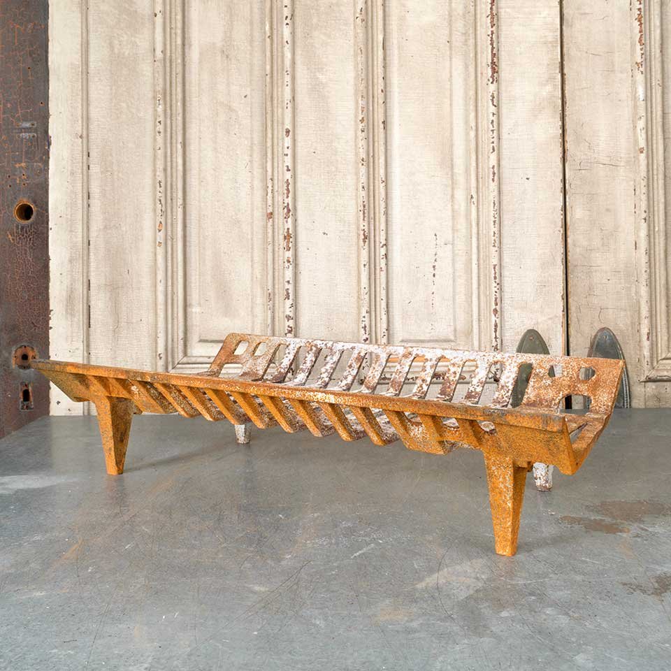 27x14 Cast Iron Fireplace Log Holder Basket image 1