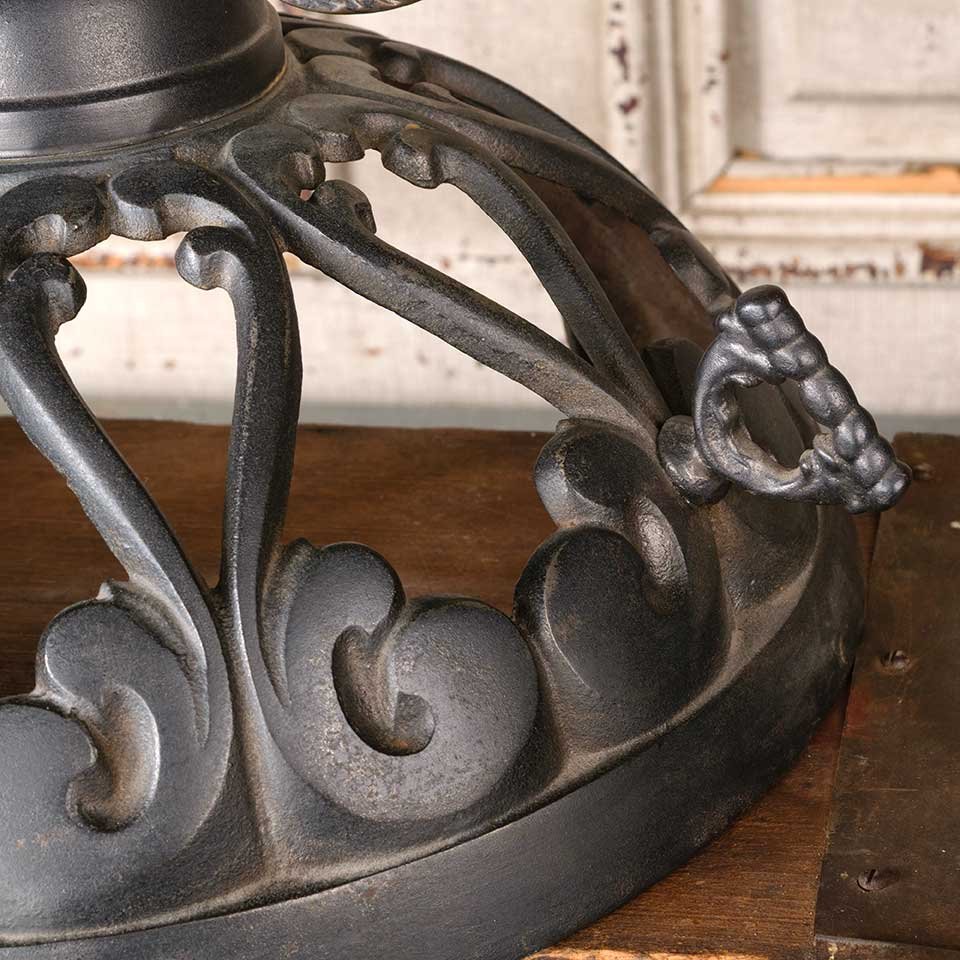 Ornate Antique Cast Iron Parlor Stove Topper image 4