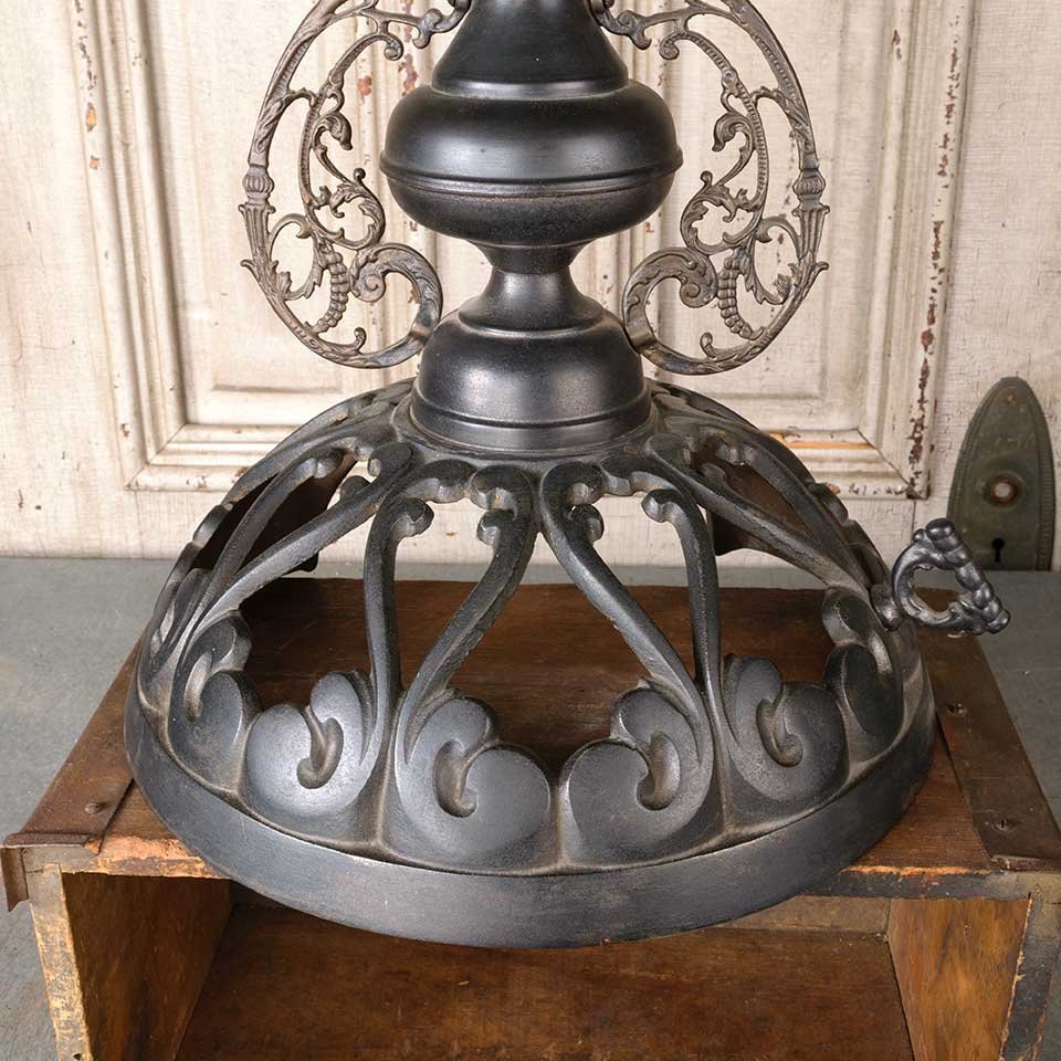 Ornate Antique Cast Iron Parlor Stove Topper image 5