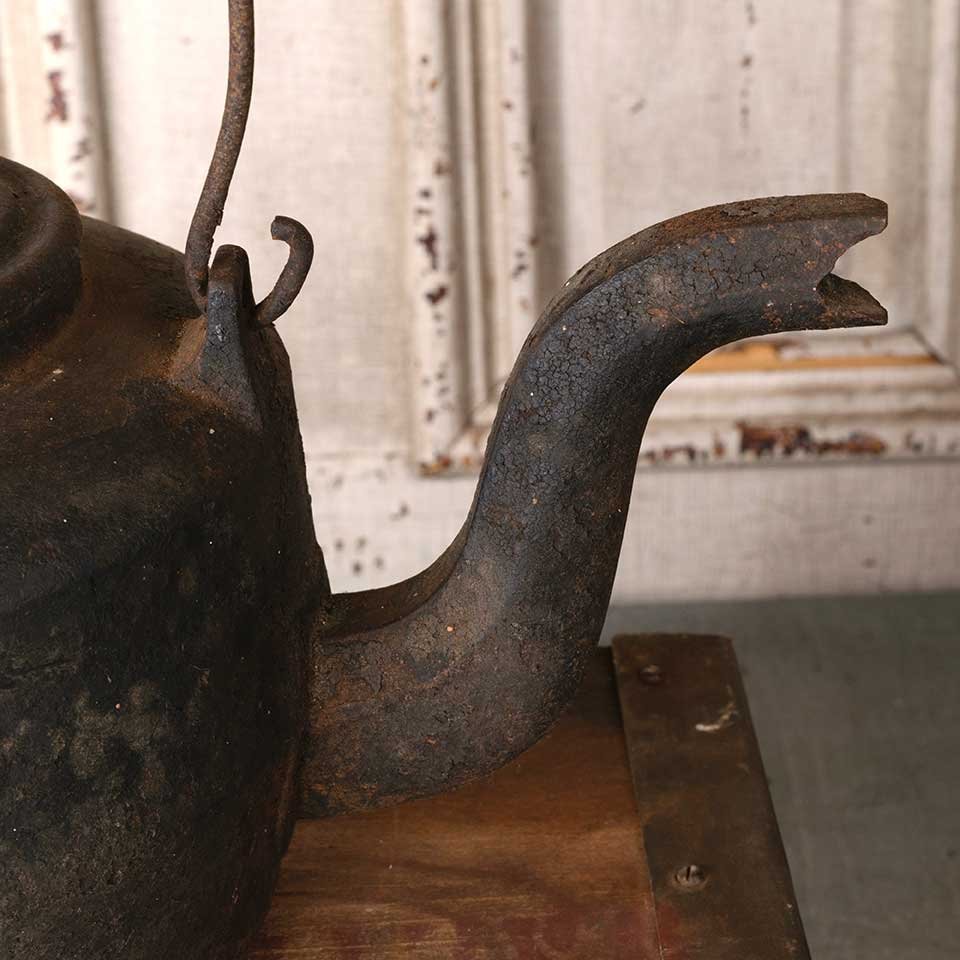 Antique Cast Iron Stove Kettle image 5