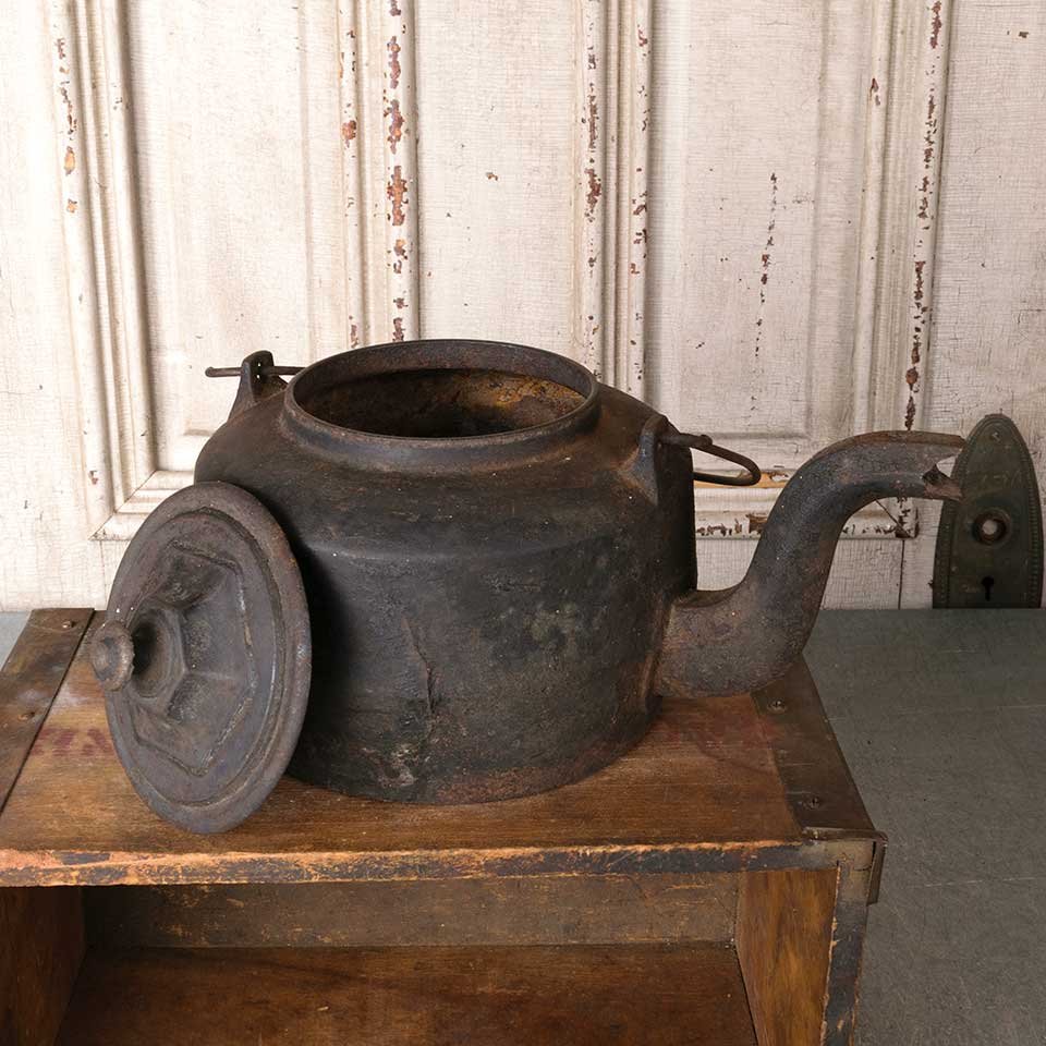 Antique Cast Iron Stove Kettle image 7
