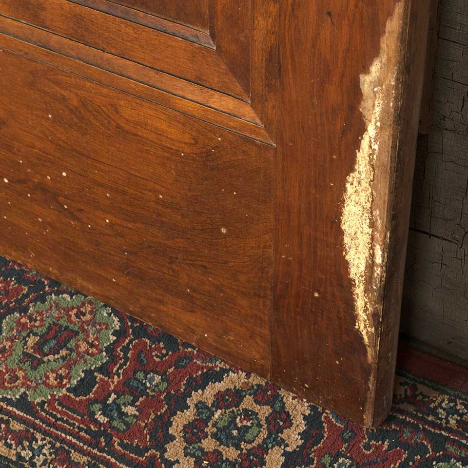 30x78 Antique 1 Panel Wood Swing Door image 4