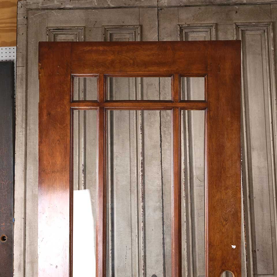 35x83 Antique Arts & Crafts 9 Lite Entry Door image 2