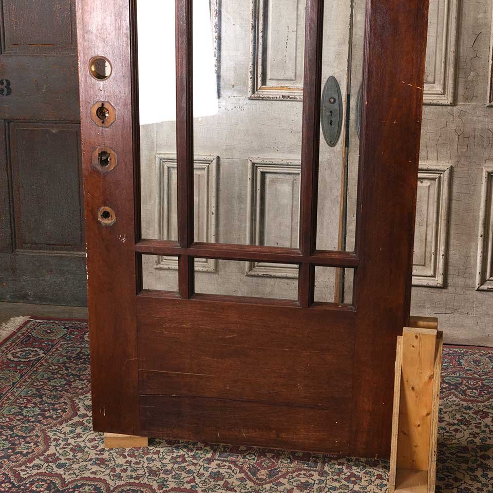 35x83 Antique Arts & Crafts 9 Lite Entry Door image 6