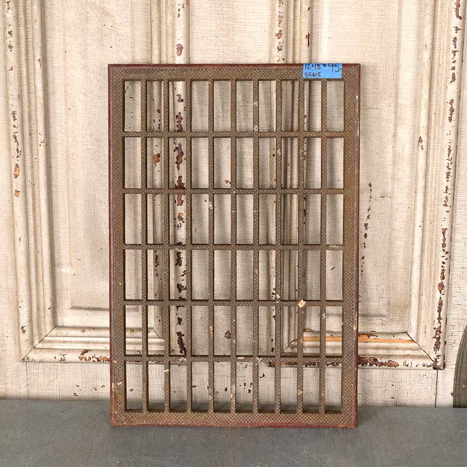 12x18 Antique Cold Air Return Floor Grate image 1