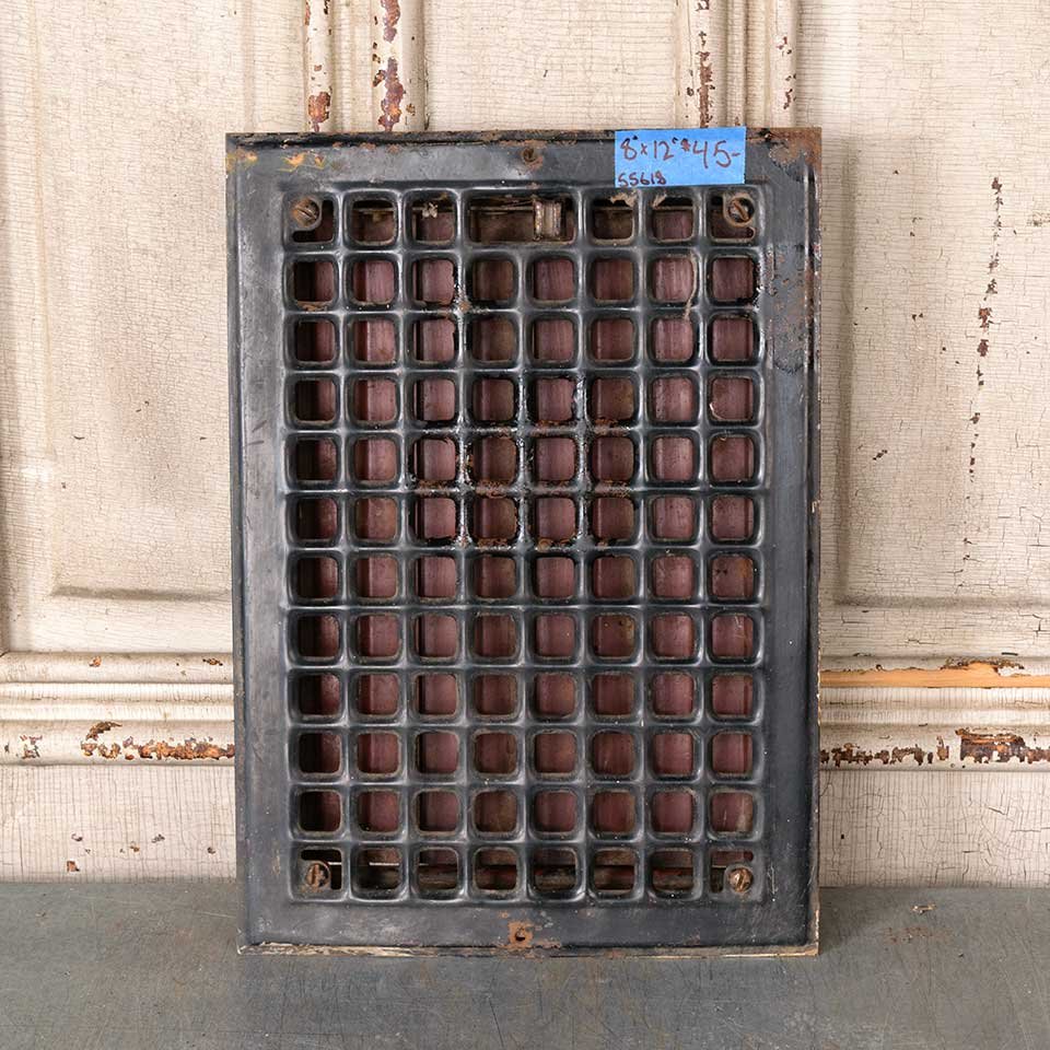 8x12 Antique Heat Grate Floor Vent Cover image 1