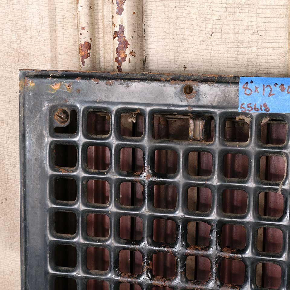 8x12 Antique Heat Grate Floor Vent Cover image 2
