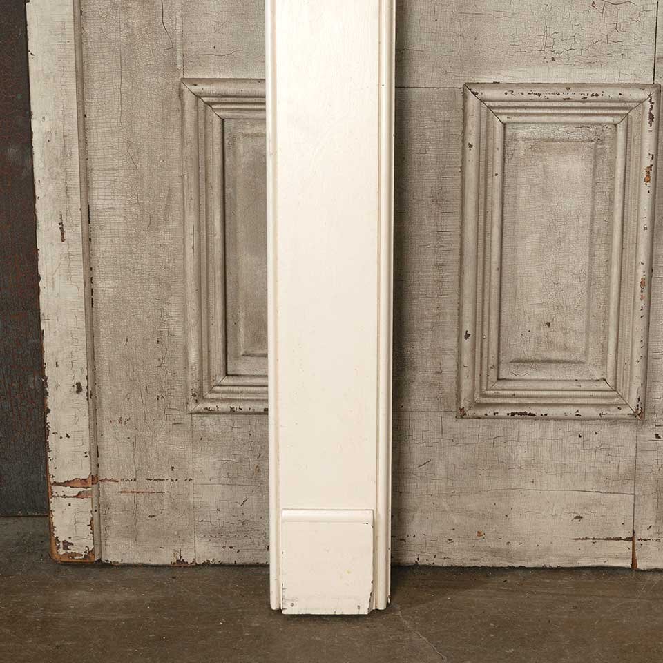 56x47 Antique Painted Wood Fireplace Mantel image 2