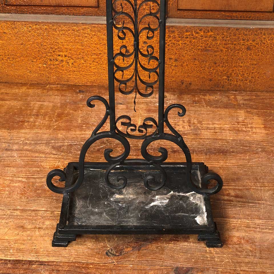 Painted Metal Candelabra Candle Stand image 2