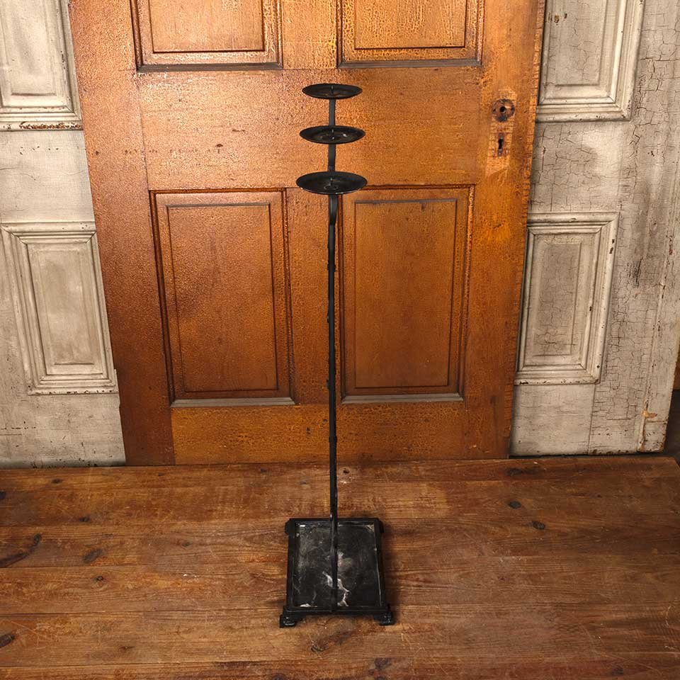 Painted Metal Candelabra Candle Stand image 6