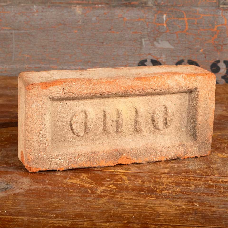 Salvaged Antique OHIO Pattern Paver Brick image 2