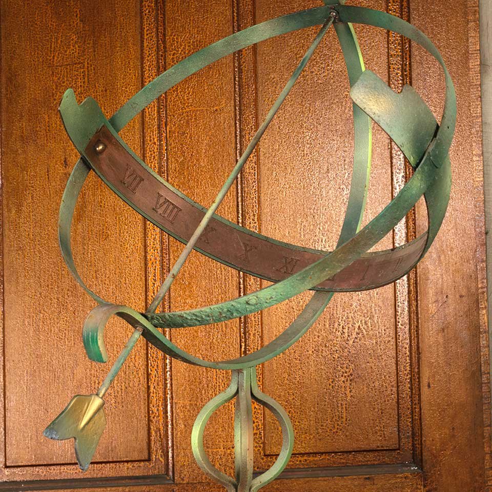 Garden Armillary & Terra Cotta Pedestal Base image 7