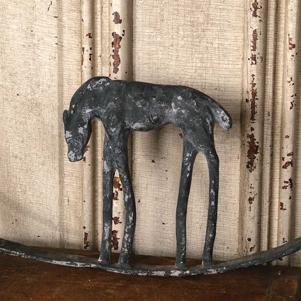 Vintage 30" Round Metal Horse Wall Hanging image 2
