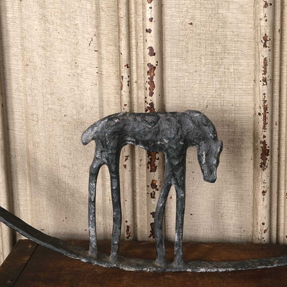 Vintage 30" Round Metal Horse Wall Hanging image 7