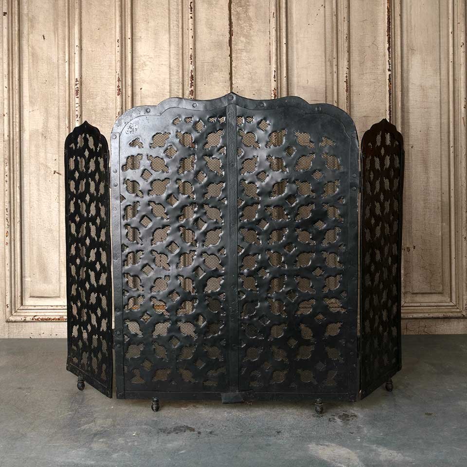 Folding Metal Fireplace Screen image 1