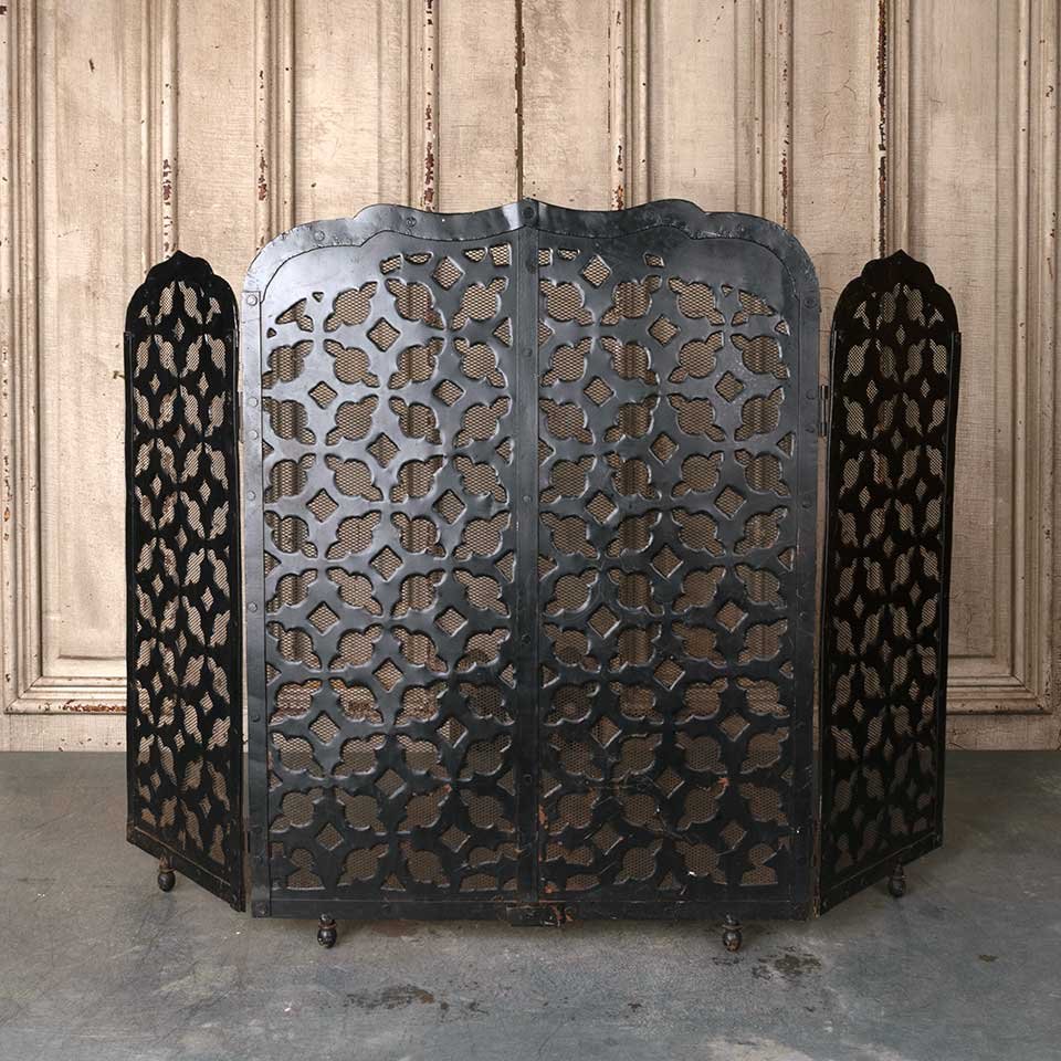 Folding Metal Fireplace Screen image 1