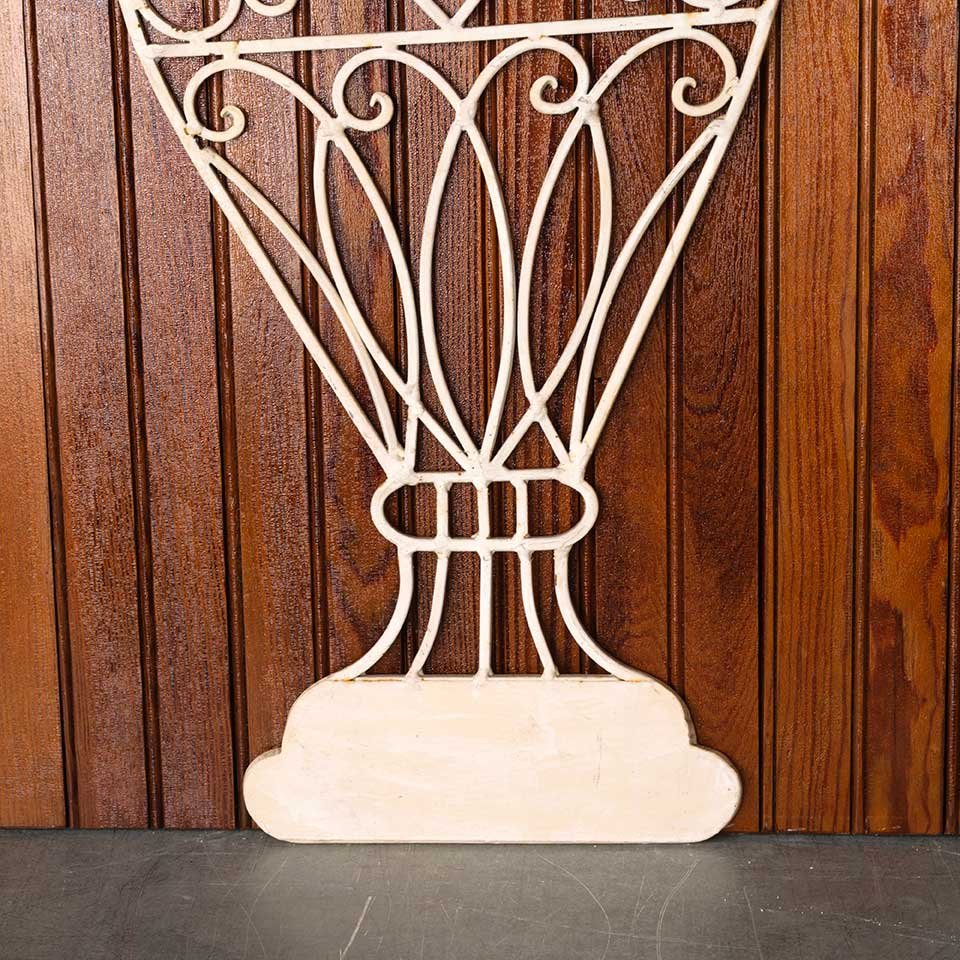 Wrought Iron Amphora Urn Wall Hanging image 2