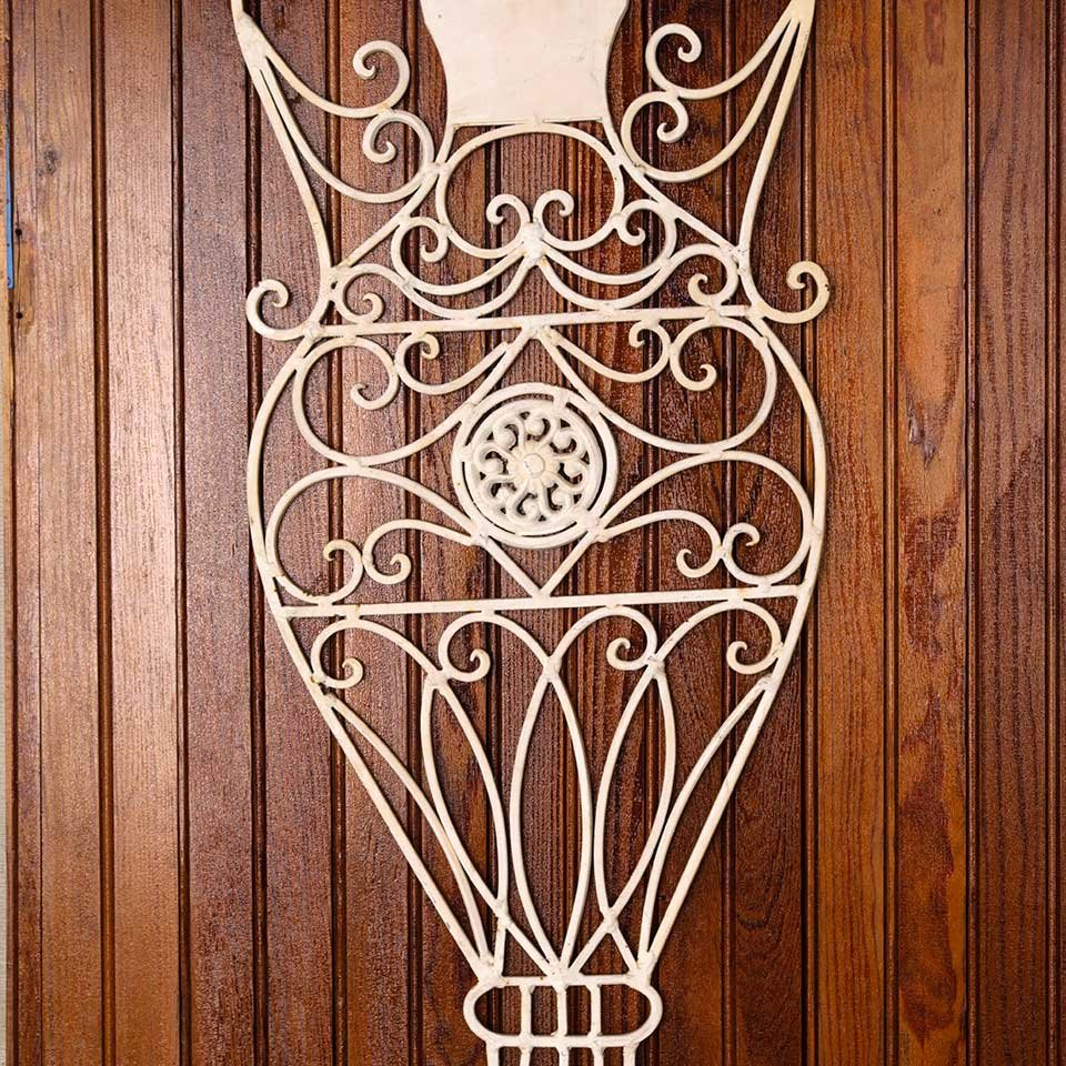 Wrought Iron Amphora Urn Wall Hanging image 5