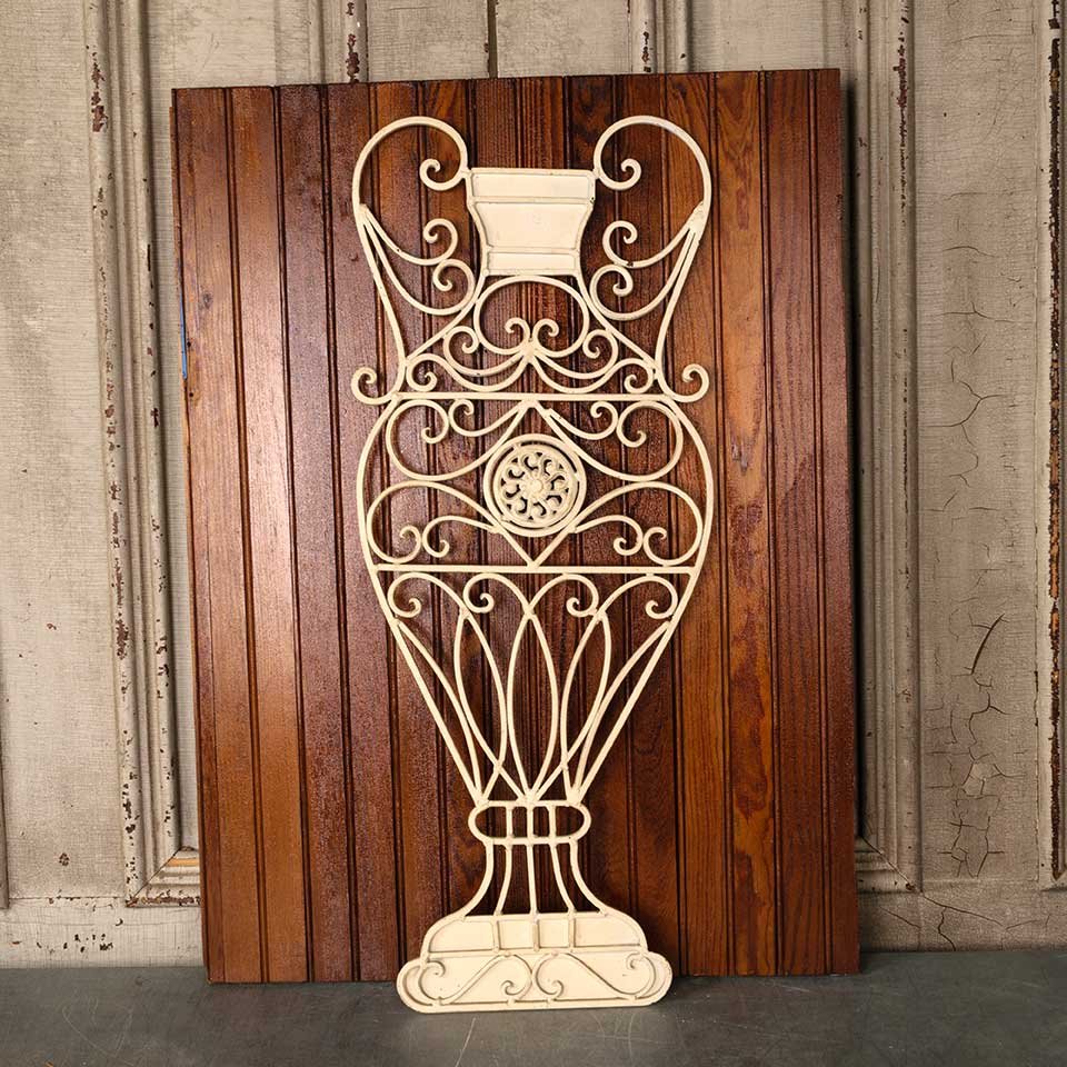 Wrought Iron Amphora Urn Wall Hanging image 6