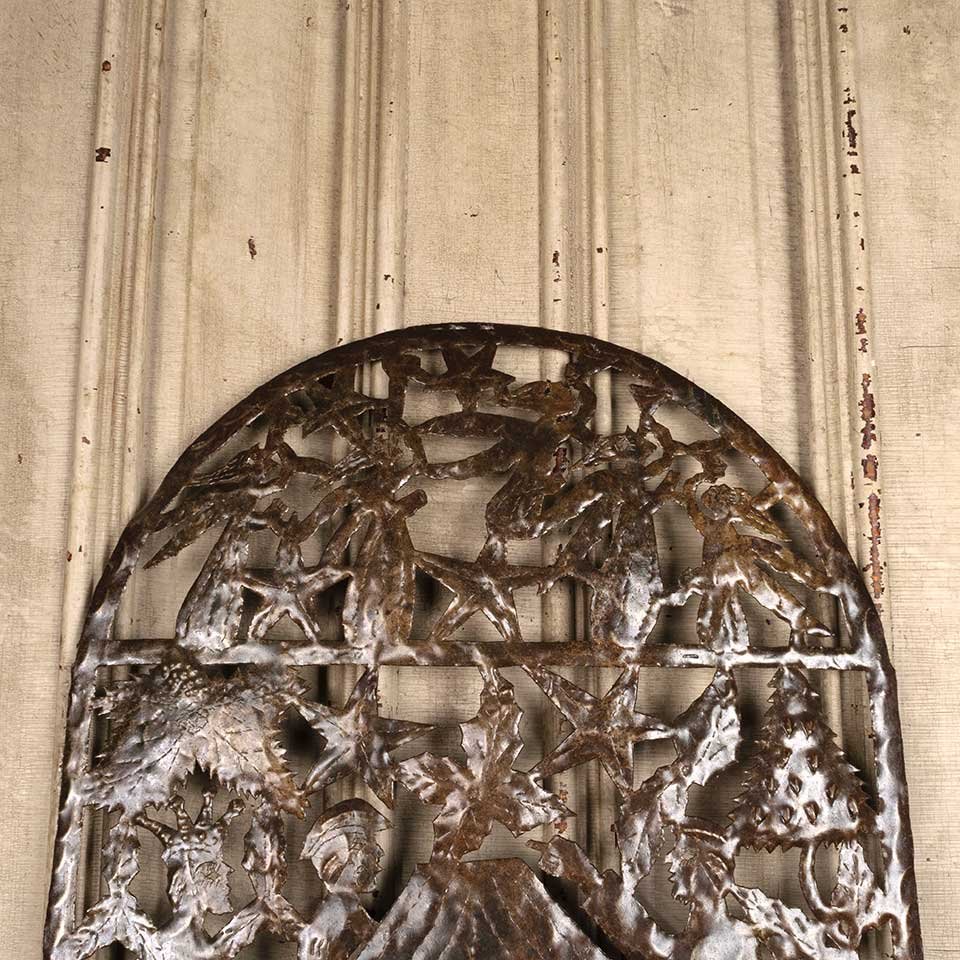 Cut Steel Drum Nativity Scene Wall Decor image 3