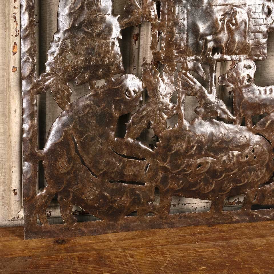 Cut Steel Drum Nativity Scene Wall Decor image 4