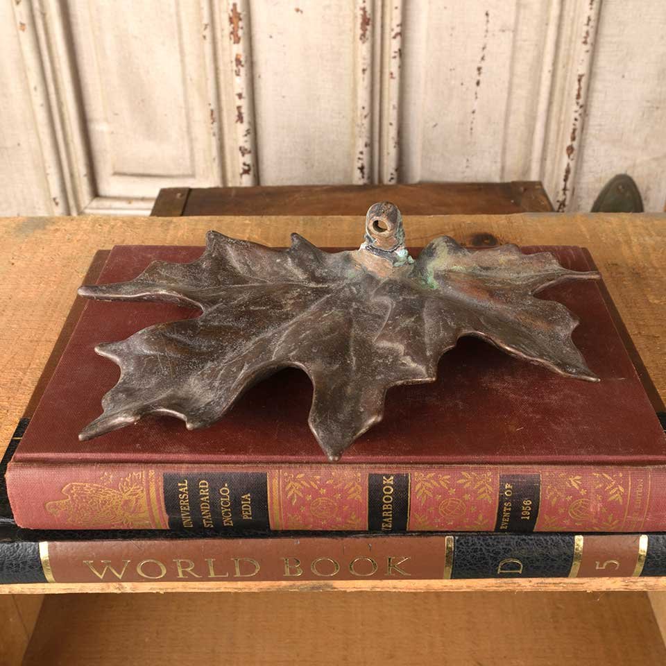 Vintage Scott Nelles Cast Bronze Leaf image 2