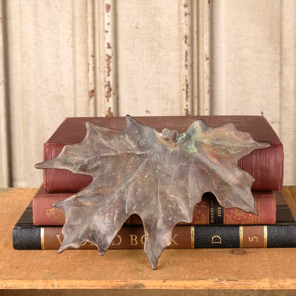 Vintage Scott Nelles Cast Bronze Leaf image 6