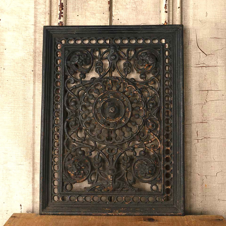 14x18 Antique Cast Iron Fireplace Front Panel image 1