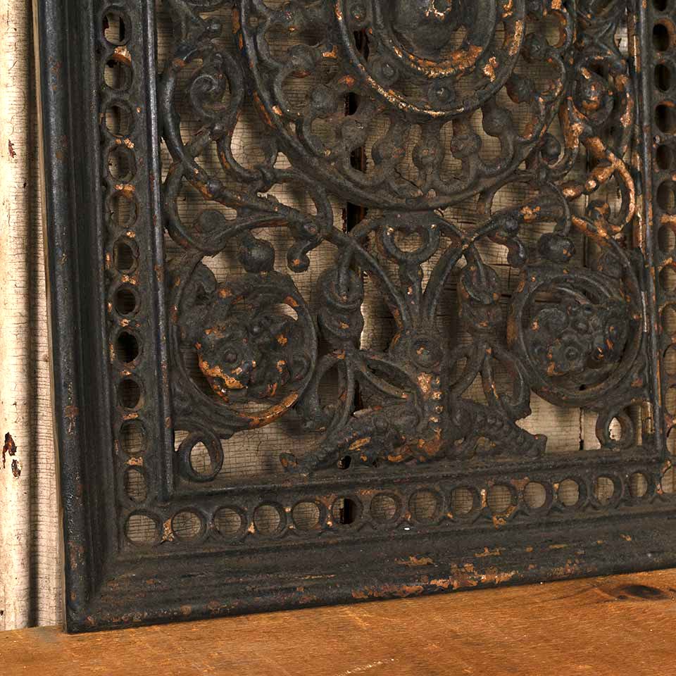 14x18 Antique Cast Iron Fireplace Front Panel image 3