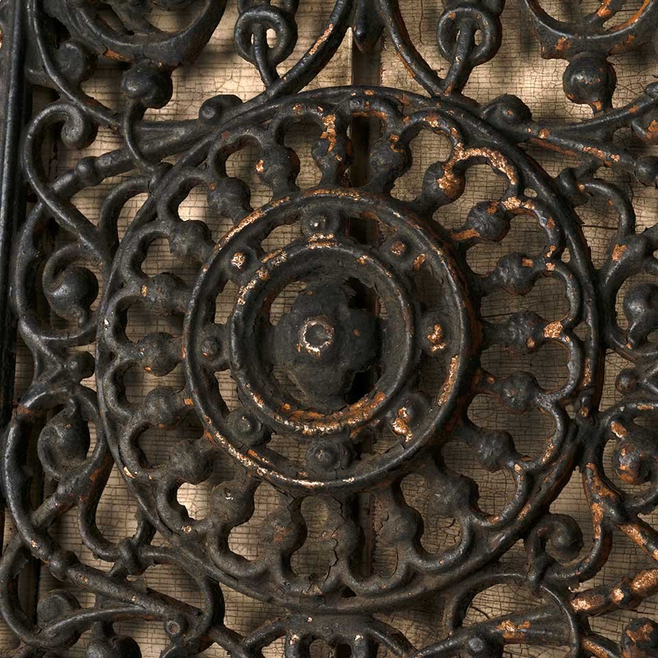 14x18 Antique Cast Iron Fireplace Front Panel image 4