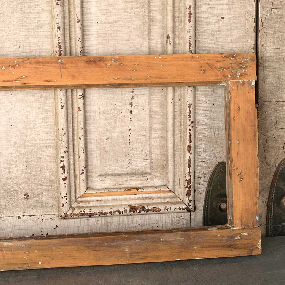 32x14 Antique Wood Transom Window Frame image 2