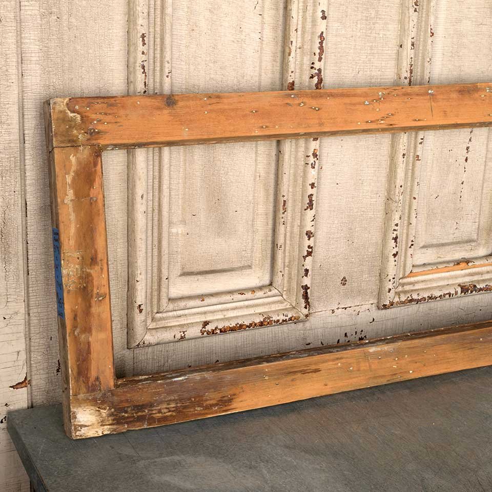 32x14 Antique Wood Transom Window Frame image 3
