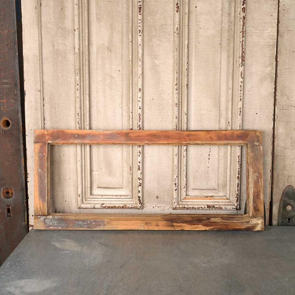 32x14 Antique Wood Transom Window Frame image 4
