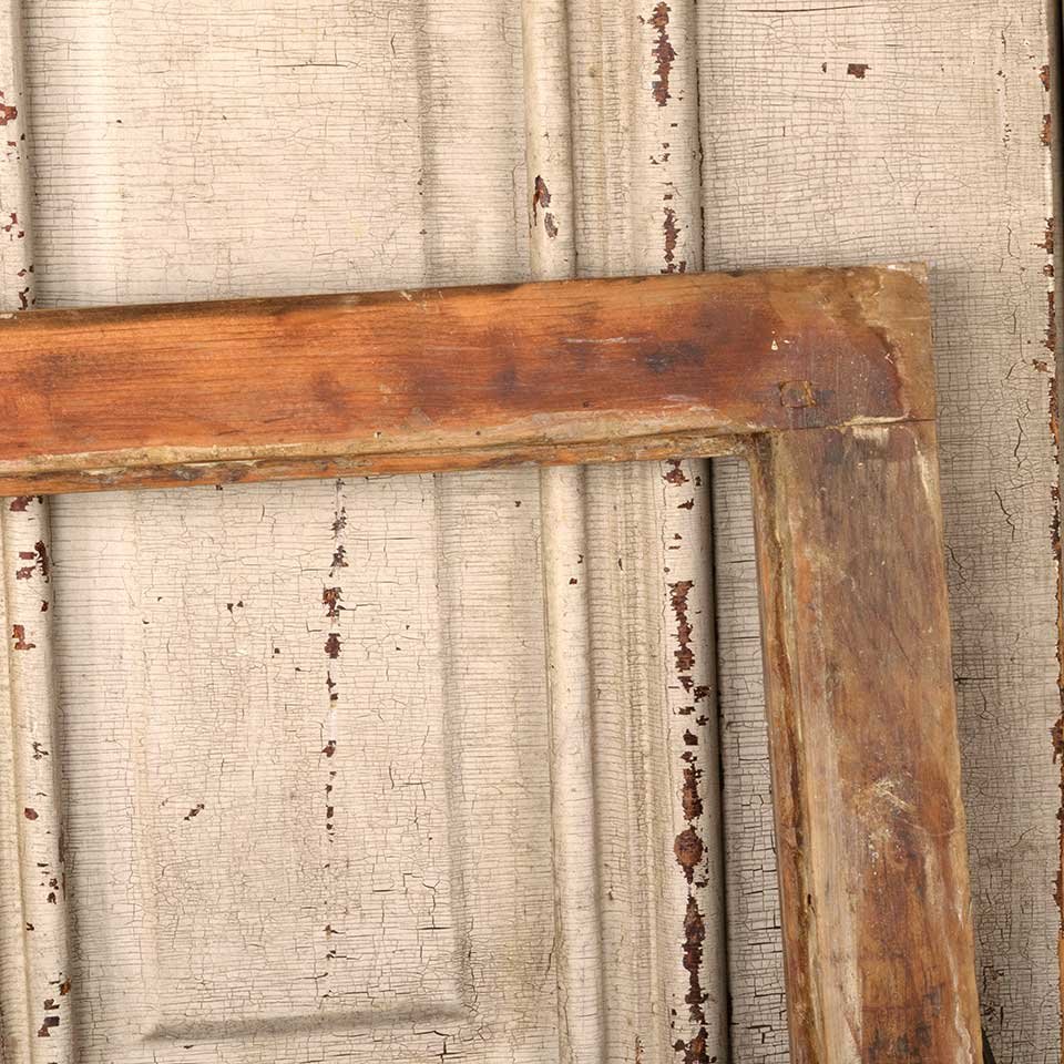 32x14 Antique Wood Transom Window Frame image 5