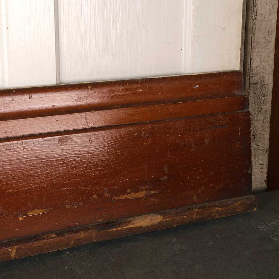 Salvaged Antique Pine Baseboard Trim w/ Cap image 4