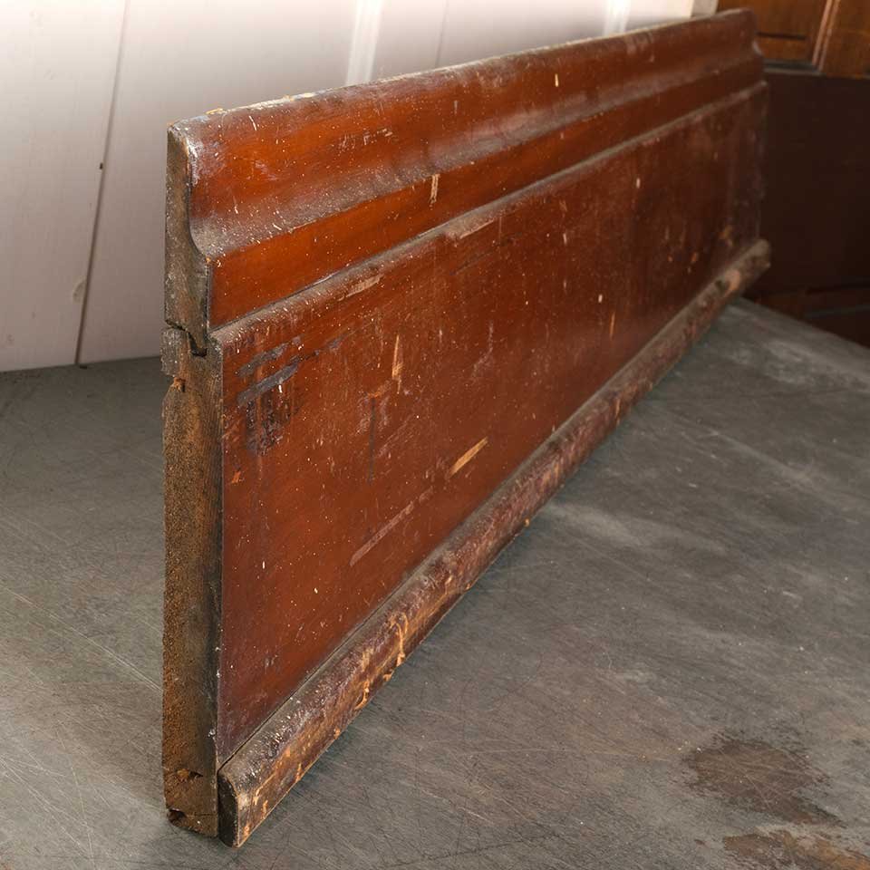 Salvaged Antique Pine Baseboard Trim w/ Cap image 2