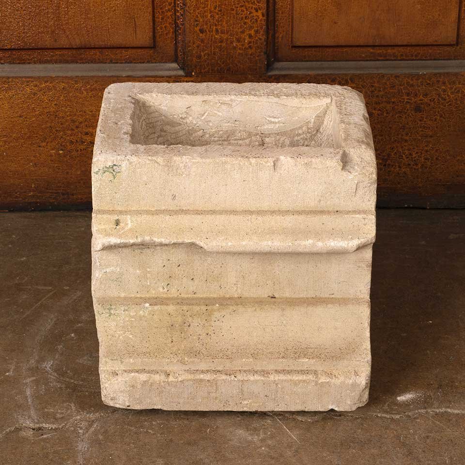 Carved Sandstone Architectural Garden Planter image 2
