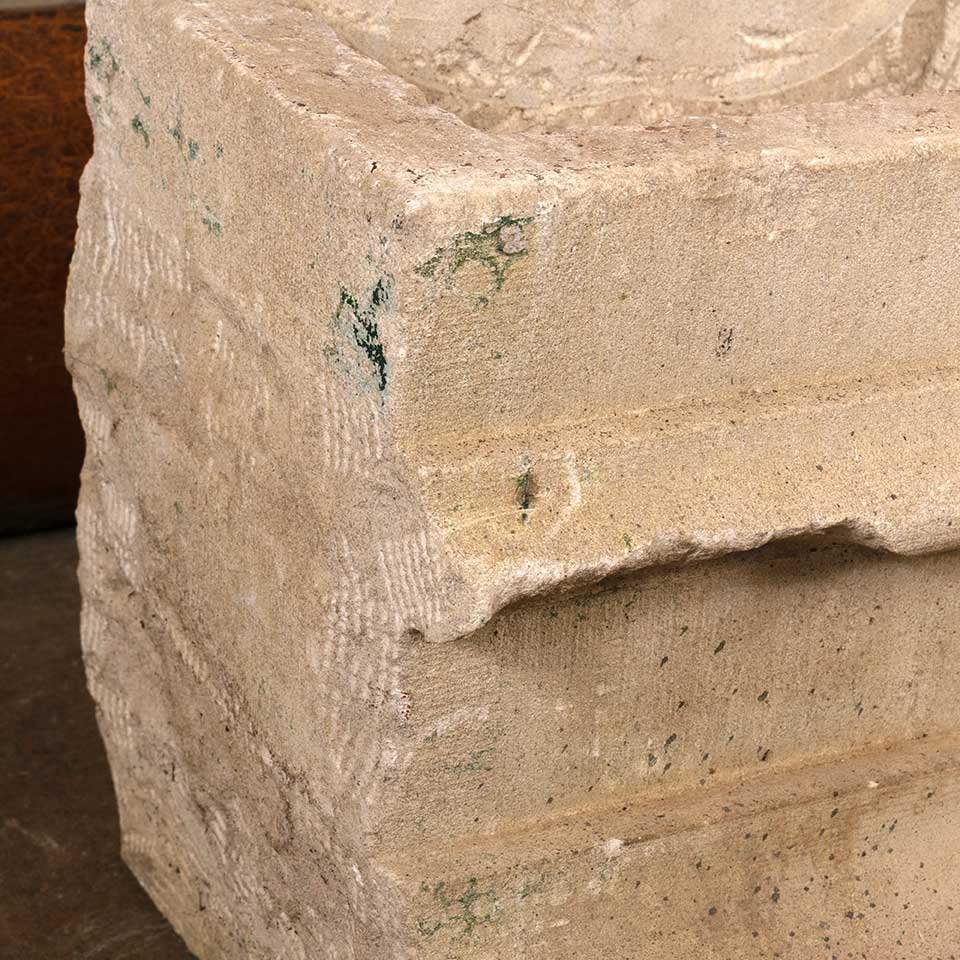 Carved Sandstone Architectural Garden Planter image 3