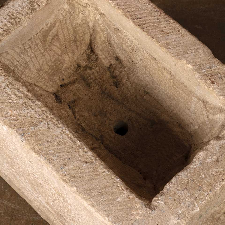 Carved Sandstone Architectural Garden Planter image 6