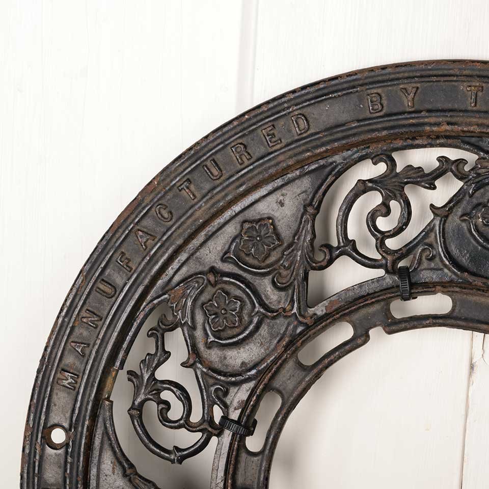 16" Round Cast Iron Heat Grate Vent Cover image 3