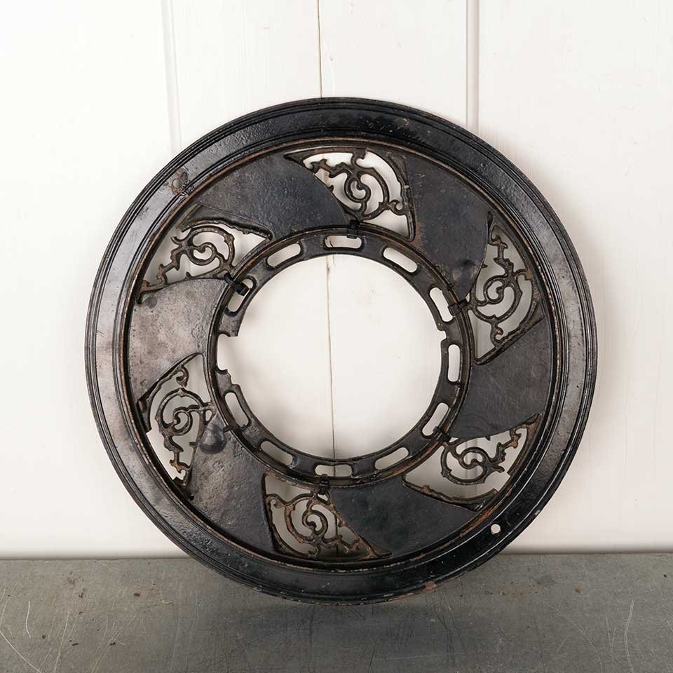 16" Round Cast Iron Heat Grate Vent Cover image 6