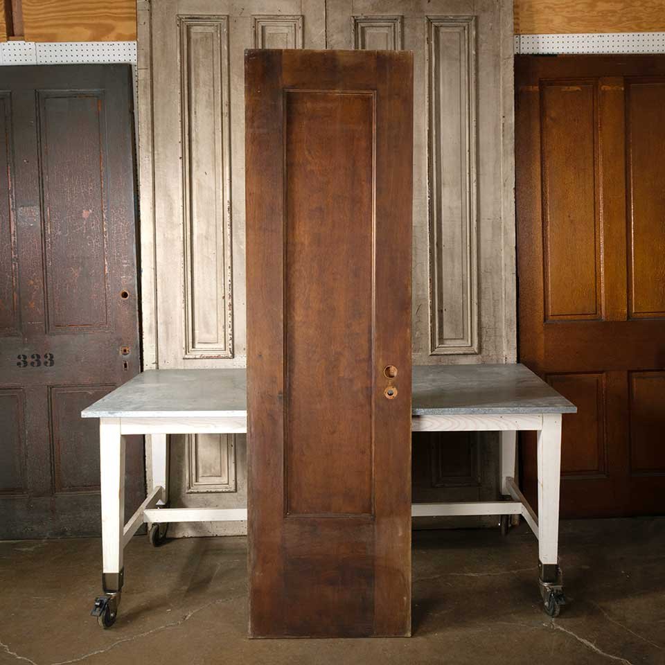 24x84 Antique 1 Panel Wood Interior Door image 1