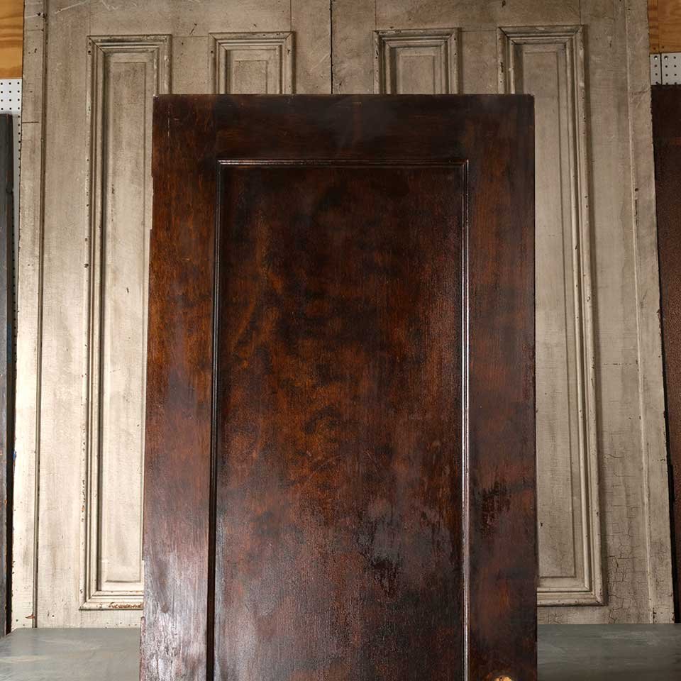 32x84 Antique 1 Panel Wood Interior Door image 2