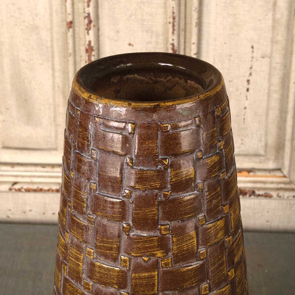 19" Vintage Ceramic Garden Birdbath Pedestal image 2