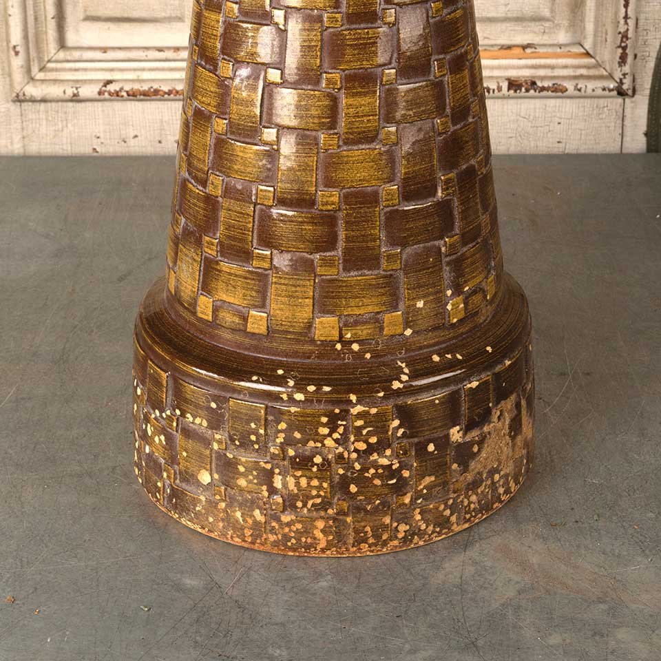 19" Vintage Ceramic Garden Birdbath Pedestal image 5
