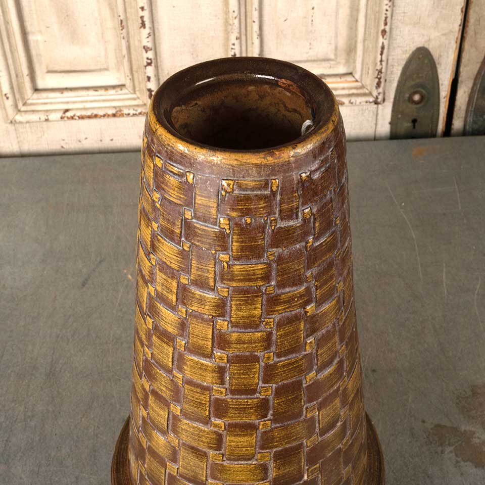 19" Vintage Ceramic Garden Birdbath Pedestal image 7
