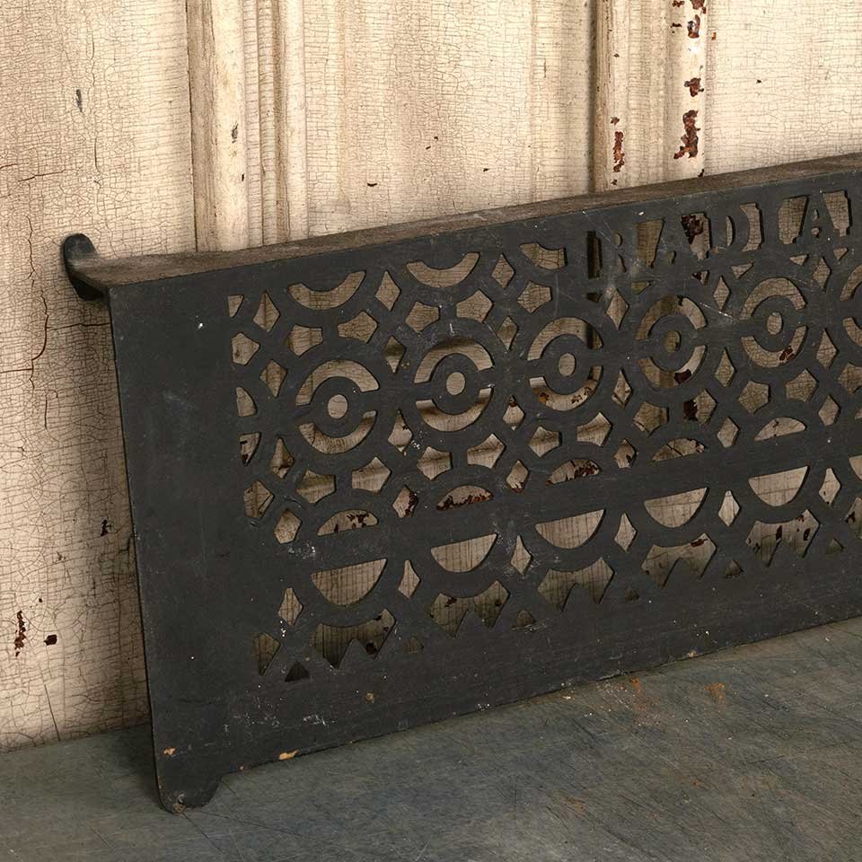 24x8 Antique Metal Fireplace Ember Screen image 2