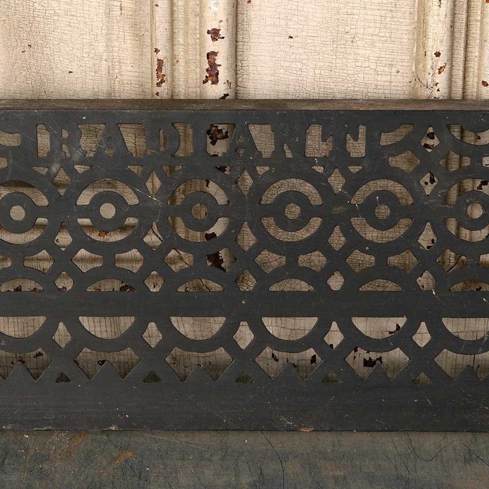 24x8 Antique Metal Fireplace Ember Screen image 4
