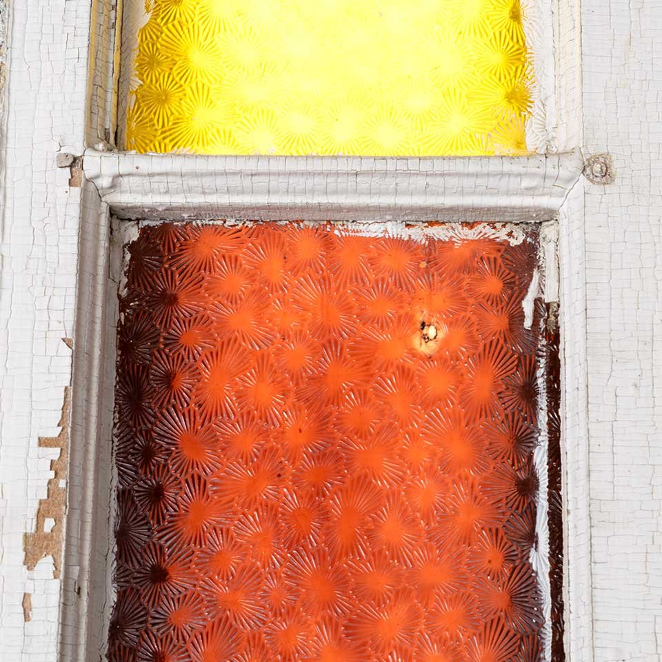 52x10 Antique Colored Glass Door Sidelight image 2