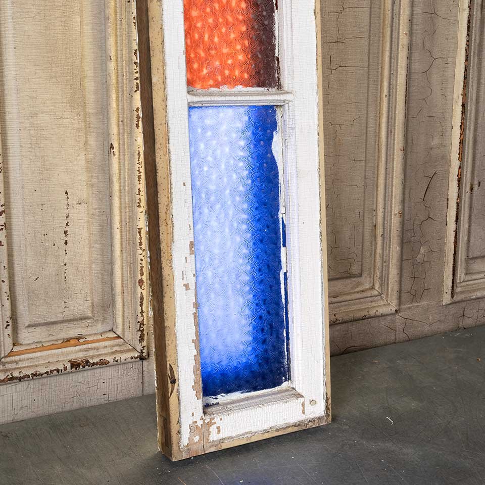 52x10 Antique Colored Glass Door Sidelight image 3